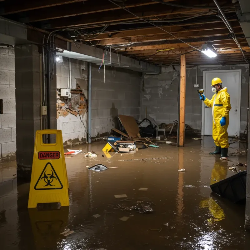 Flooded Basement Electrical Hazard in Estill, SC Property